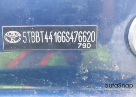 2006 Toyota Tundra Sr5 V8 из США, поврежденный, VIN 5TBBT44166S476620